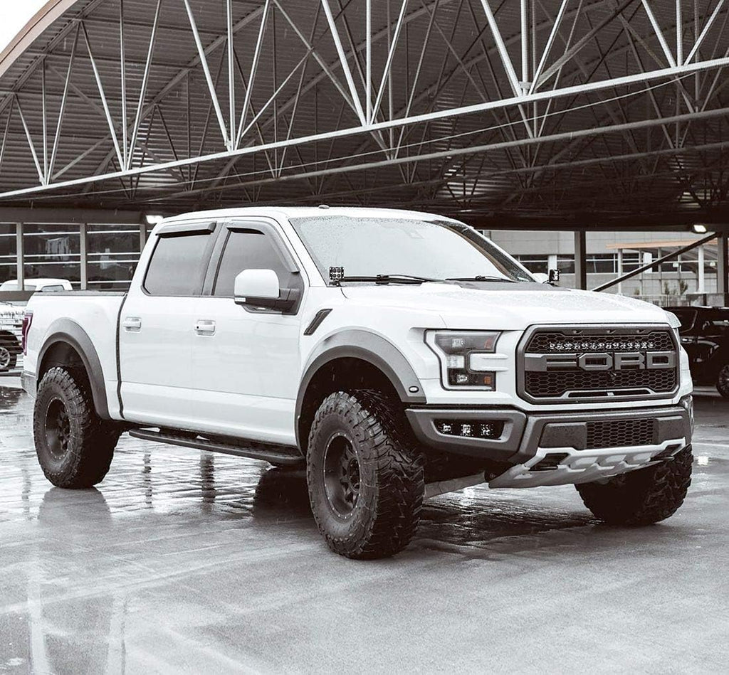 4 pcs Dark Smoke Rain Guards for Ford F150 SuperCrew M221
