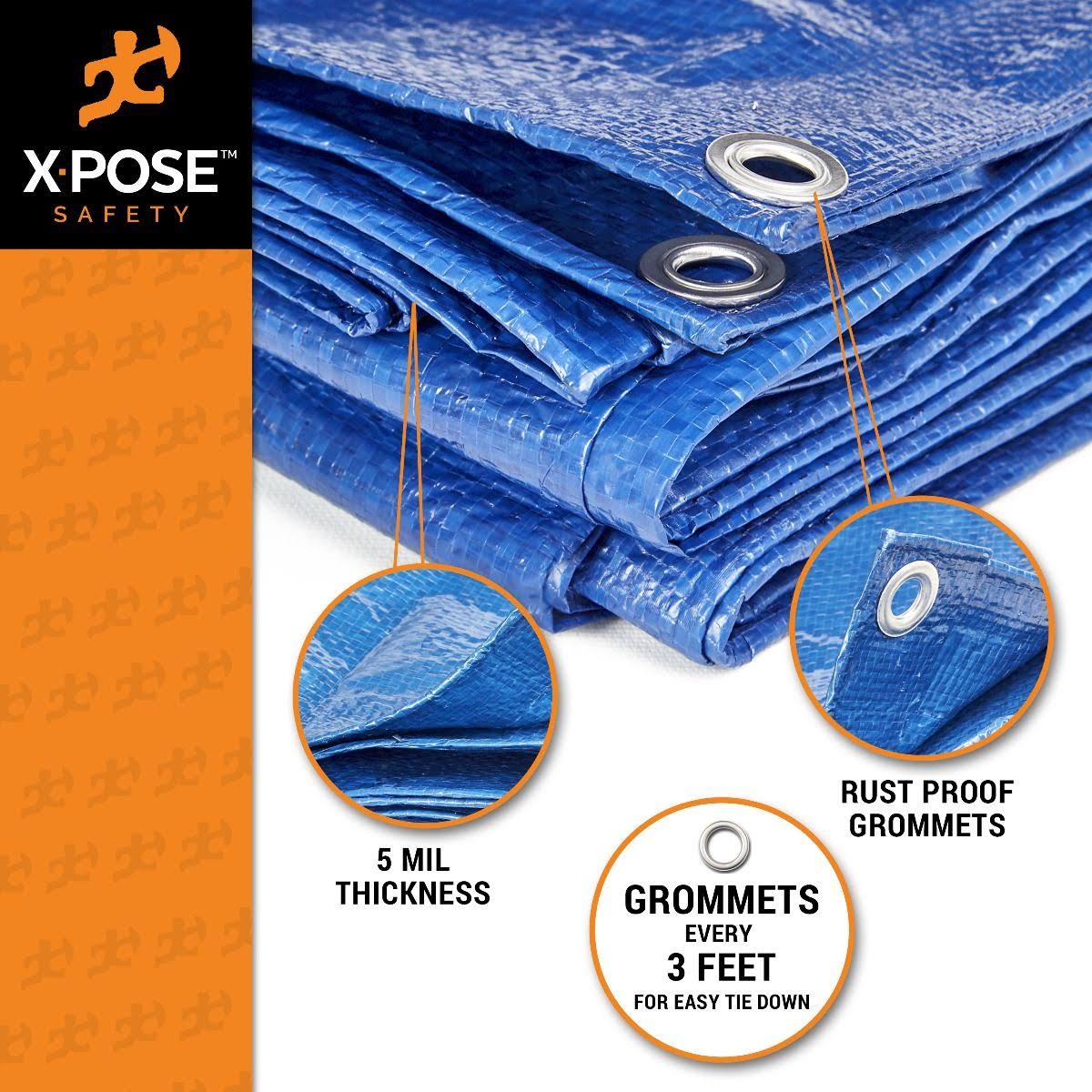 Blue Poly Tarps 10 x 16 - Case of 12 F6310