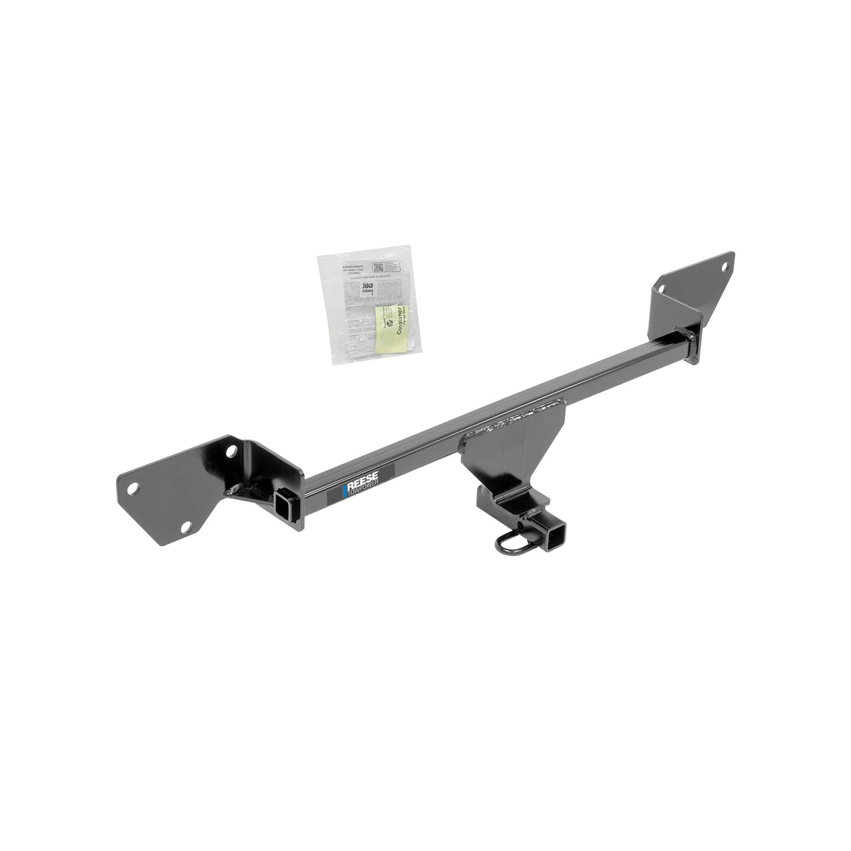 Class 1 Trailer Hitch, 1-1/4 Inch Square Receiver, Black S602