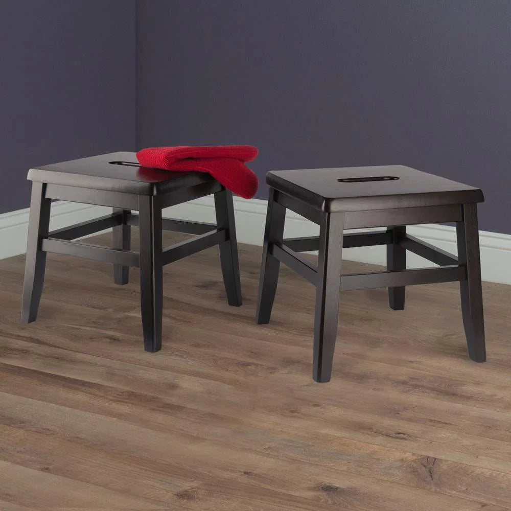2-Pc Wood Stool Set T995