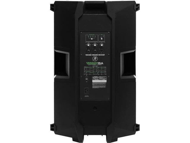 1300W 15 inch Powered Loudspeaker Pair with Speaker Stand and XLR-XLR Cable F989335