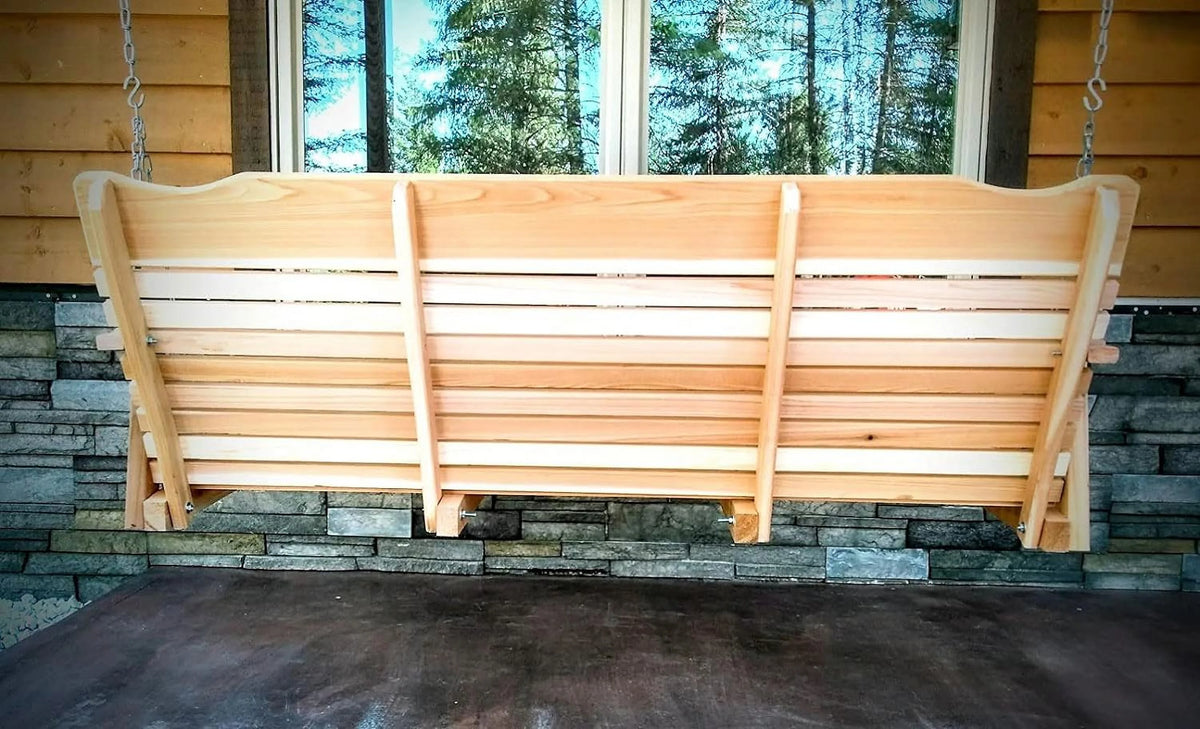 5 Foot Natural Cedar Porch Swing with Chain G58024