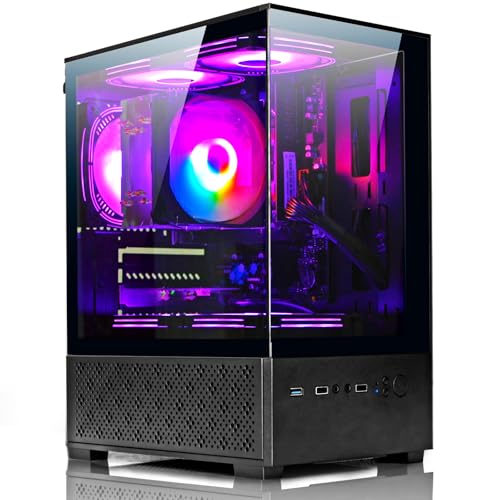 White Desktop PC AMD Ryzen 7-5700G 8 core 3.9GHz 16G DDR4 RAM 512GB NVME SSD Tower Computer with Power Supply 400W H756