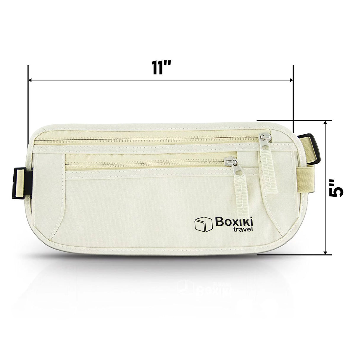 RFID Blocking Beige Money Belt Waist Pack B31373
