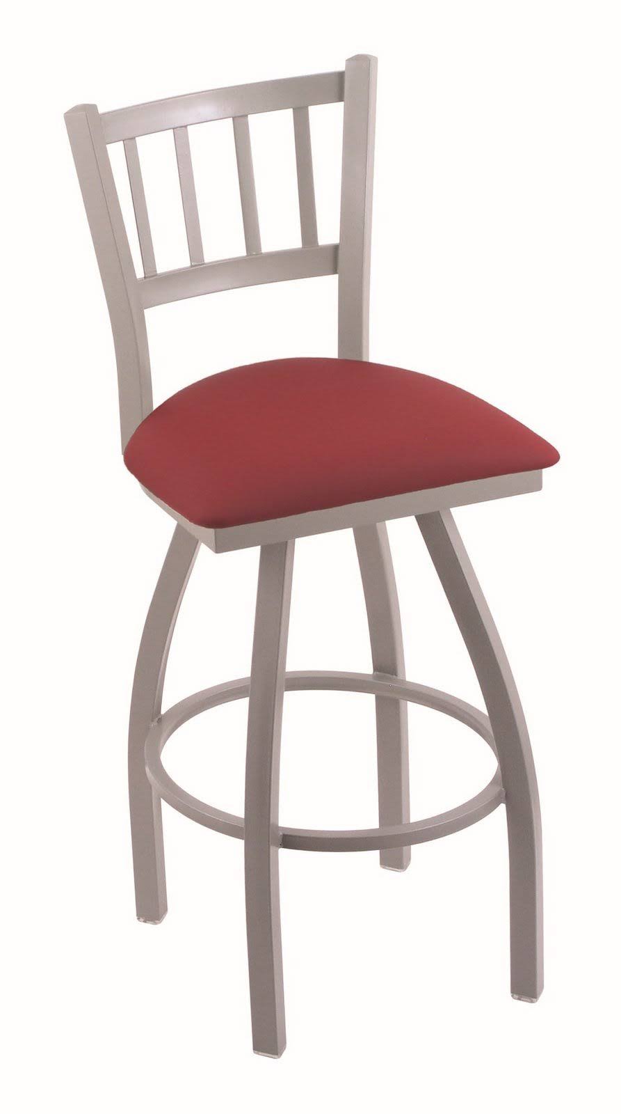 Swivel Counter Stool with Anodized Nickel Finish N730818
