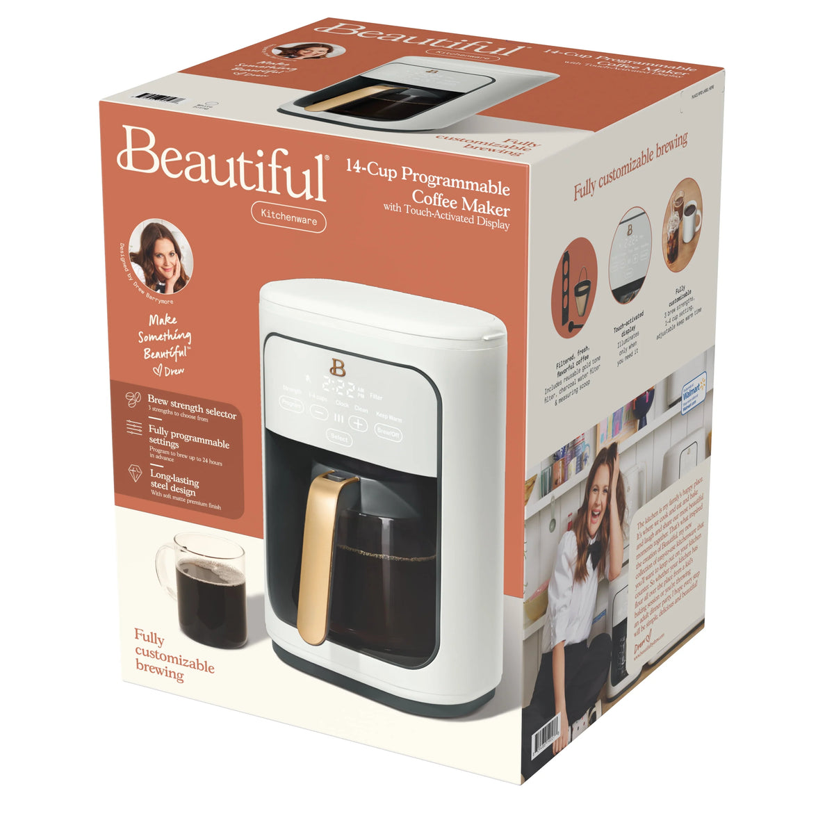 14-Cup Programmable Drip Coffee Maker with Touch-Activated Display O2577
