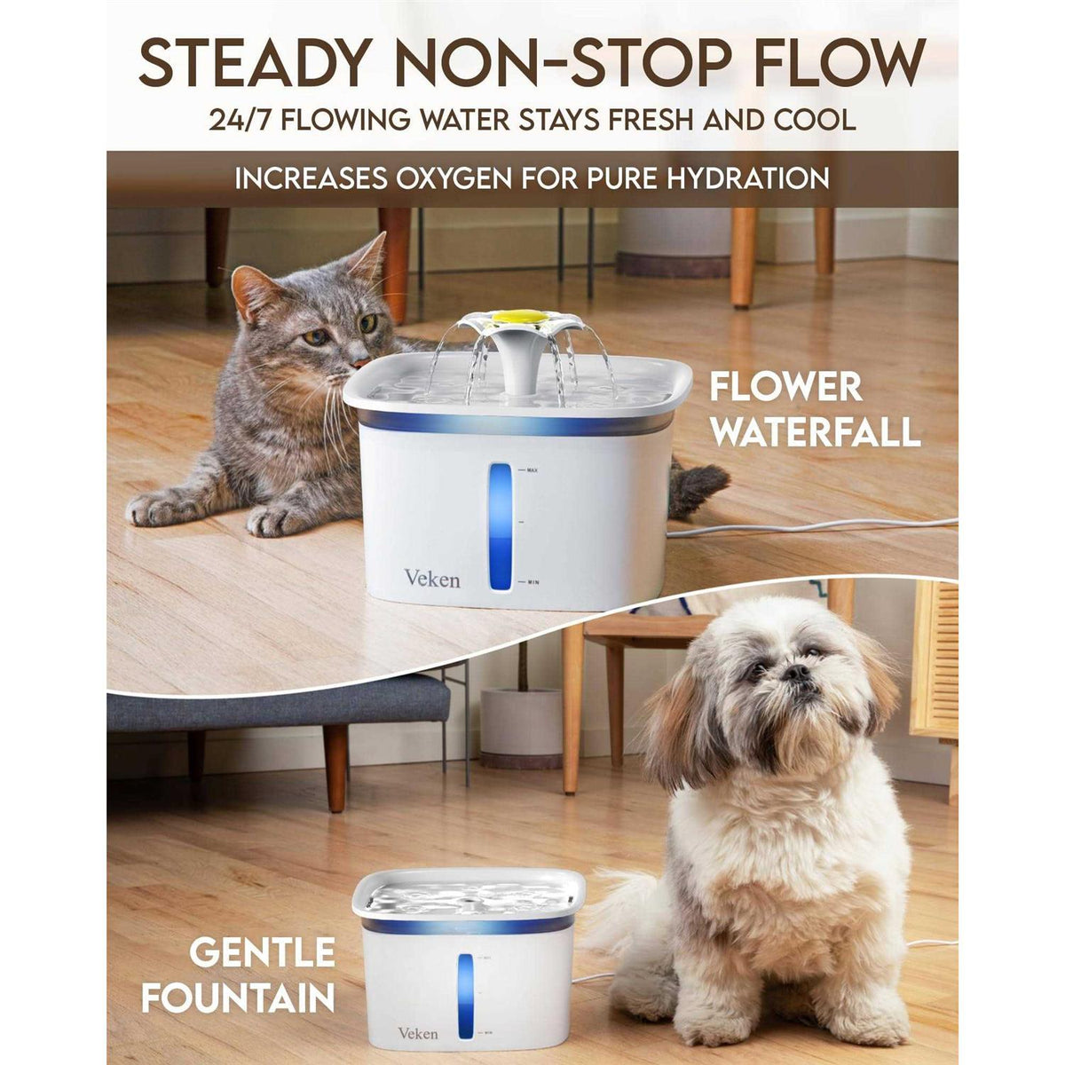 2.8L Automatic Pet Water Fountain Q3381