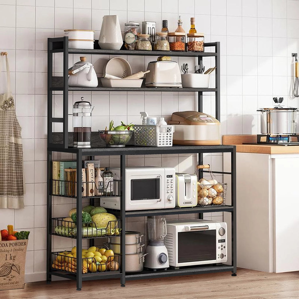 5-Tier Kitchen Bakers Rack with Baskets R838