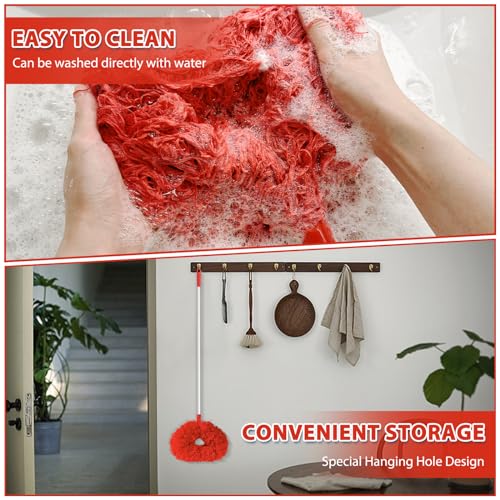 Orange Microfiber Ceiling Fan Duster with Extension Handle U20150