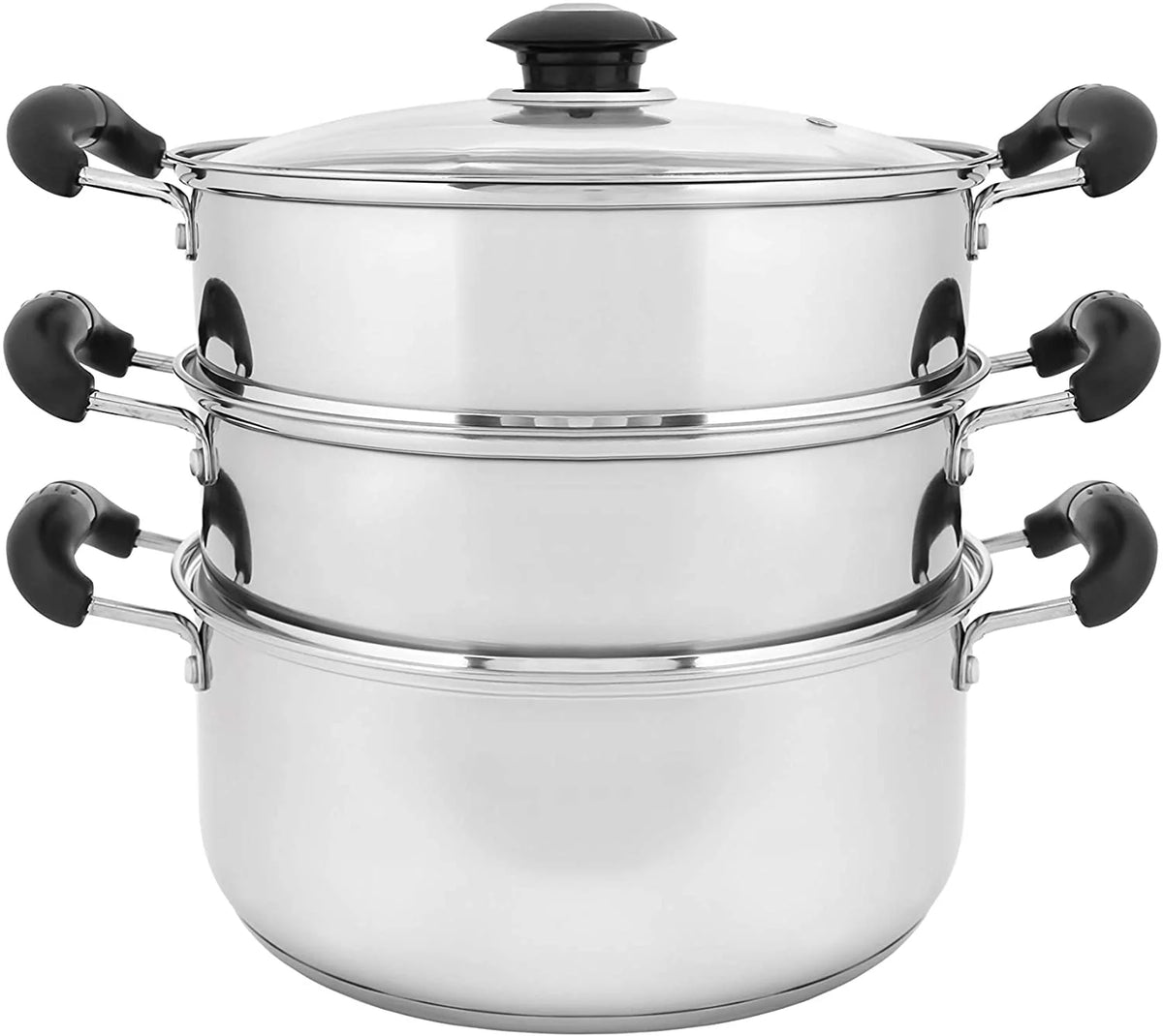 10" Stainless Steel 3 Tier Steamer Pot H1582