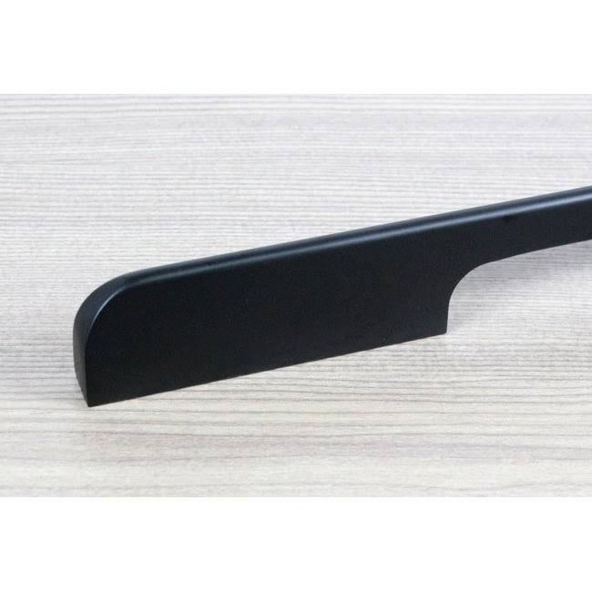 8-Inch Solid Matte Black Cabinet Bar Pull Handle (Case of 10) I67563