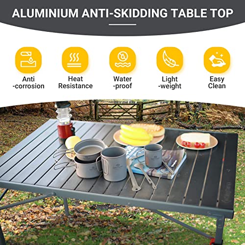 Aluminum Roll Up Camping Table 53.5"X27.5" H271