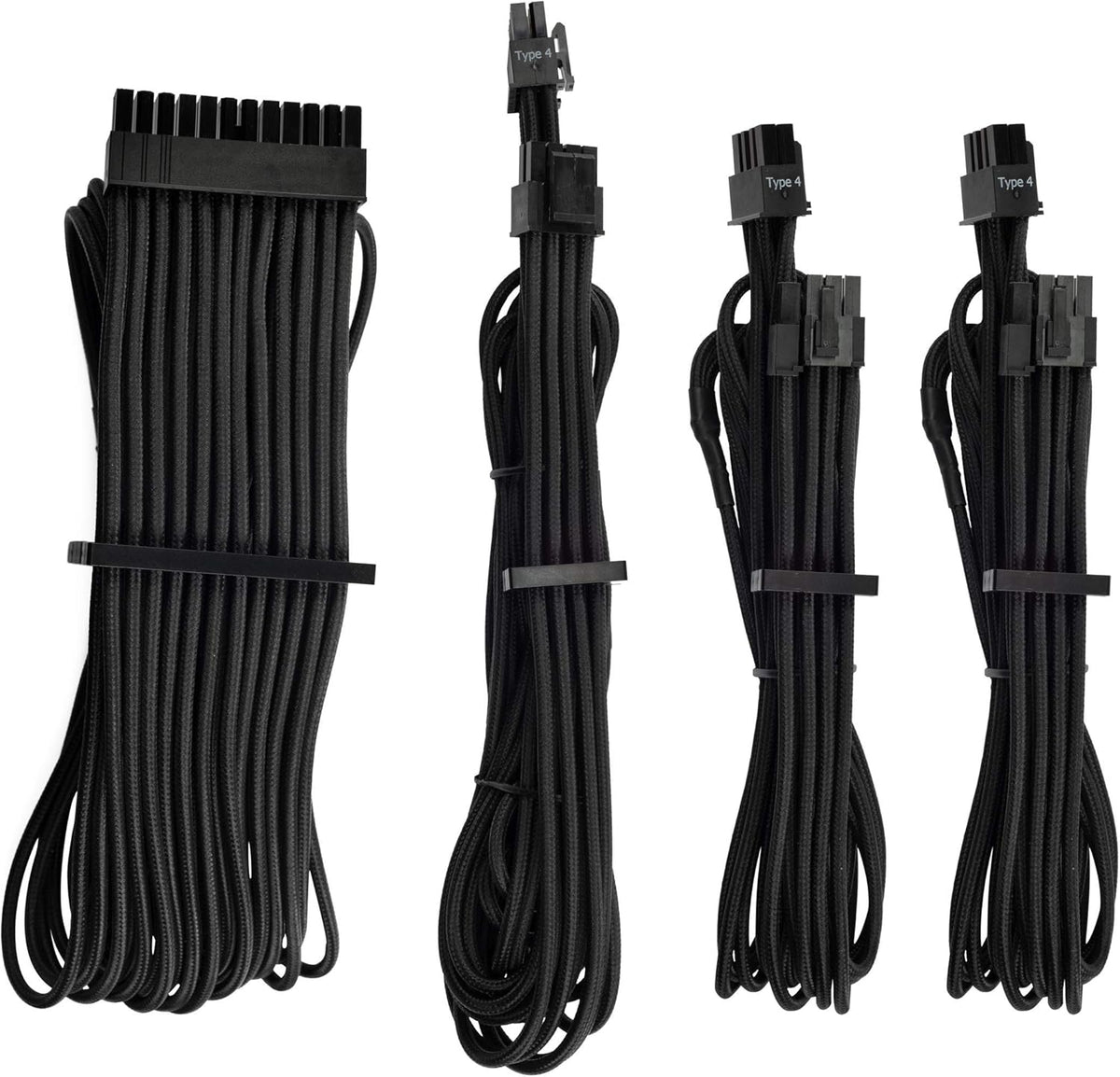White Individually Sleeved PSU Cables Starter Kit J95226