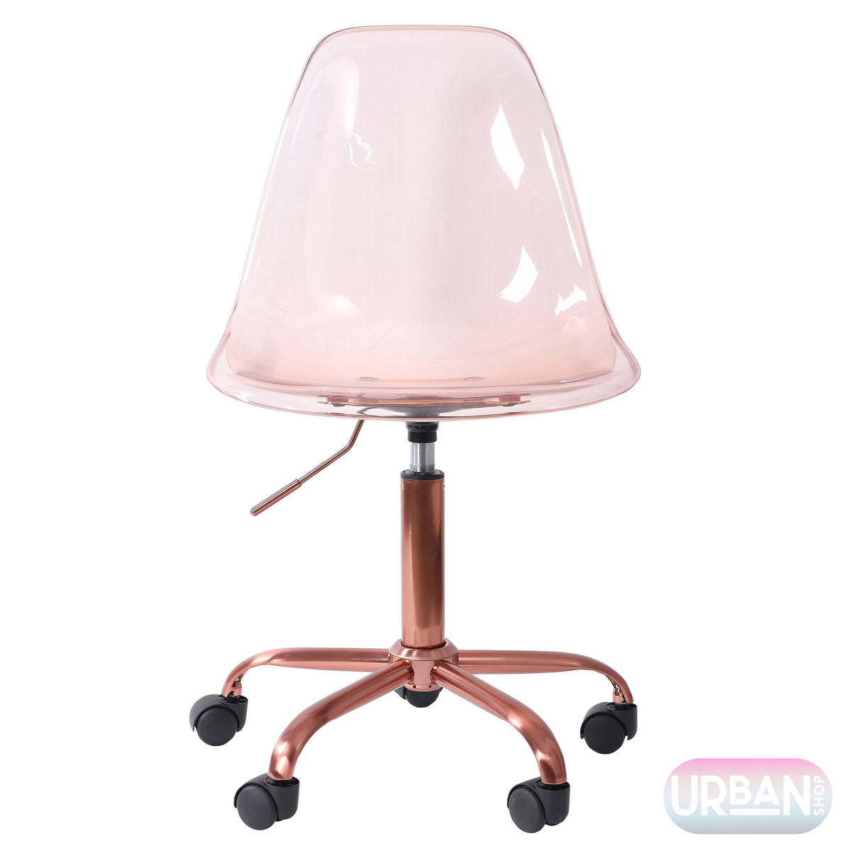 Black Acrylic Rolling Office Chair I910055