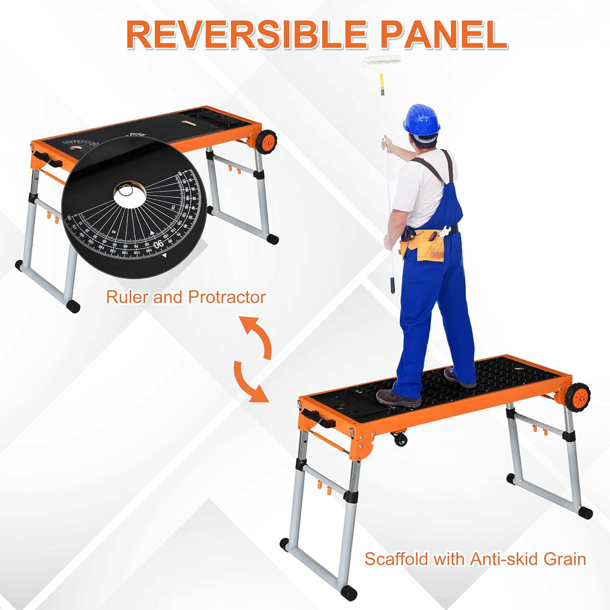 5-in-1 Folding Work Bench with Adjustable Legs S54500