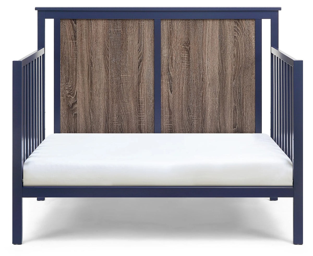 Midnight Blue and Vintage Walnut Finish Crib G14848