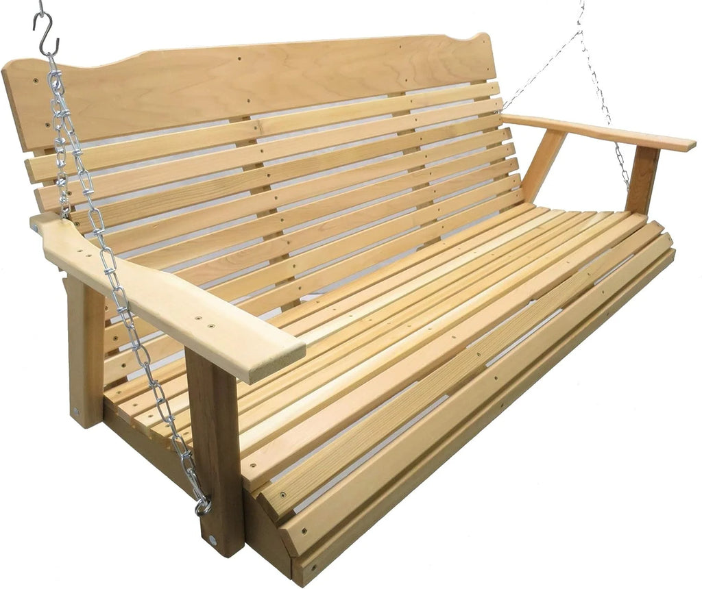 5 Foot Natural Cedar Porch Swing with Chain G58024