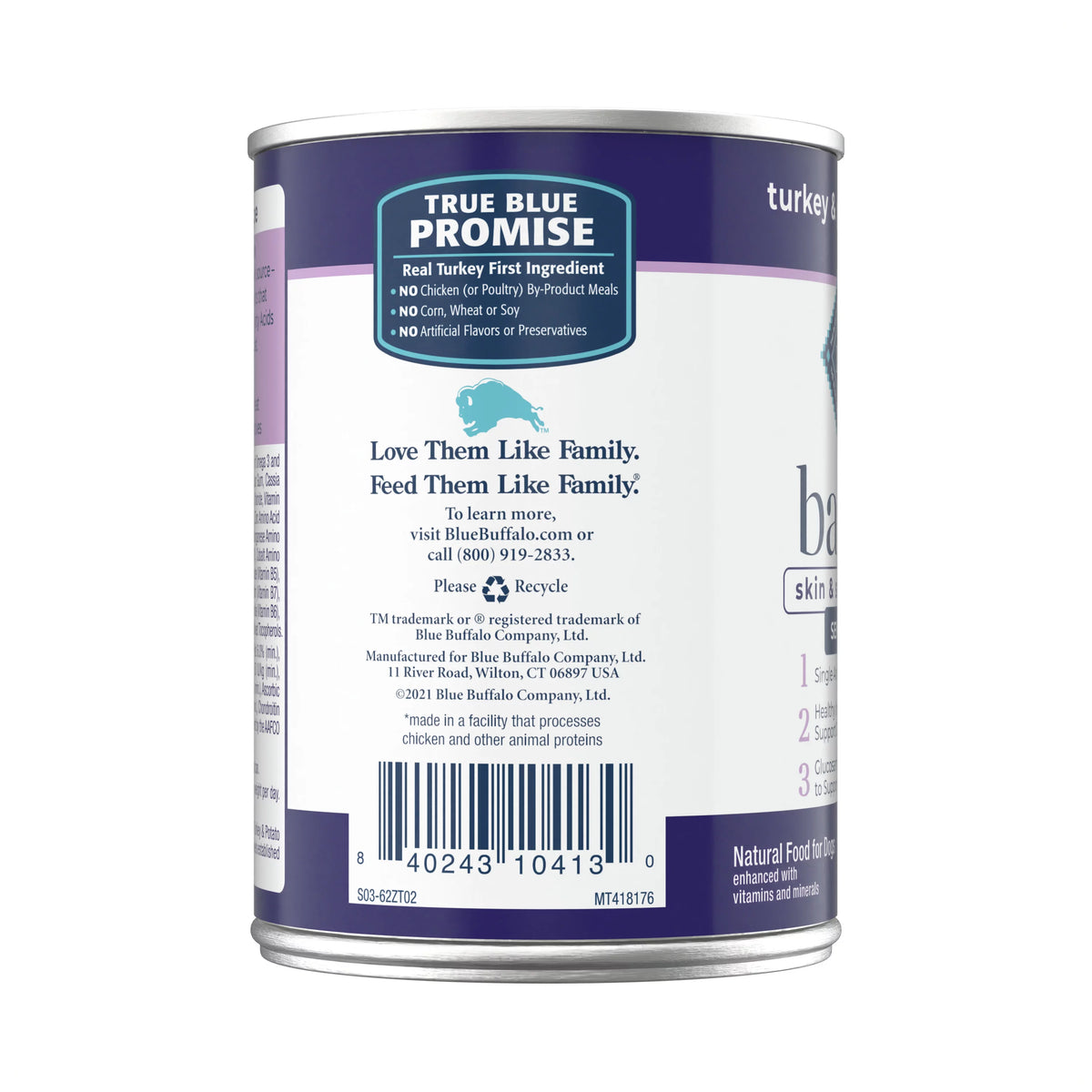 Turkey Pate Grain-Free Wet Dog Food 12.5 oz G490