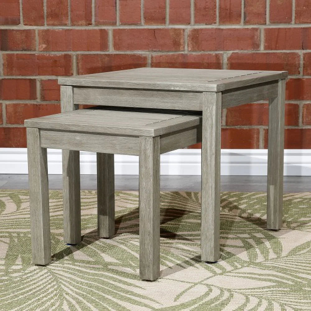 2-Piece Eucalyptus Nesting Table Set C147