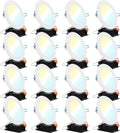 16 Pack 6 Inch Ultra Thin LED Recessed Ceiling Lights J25073