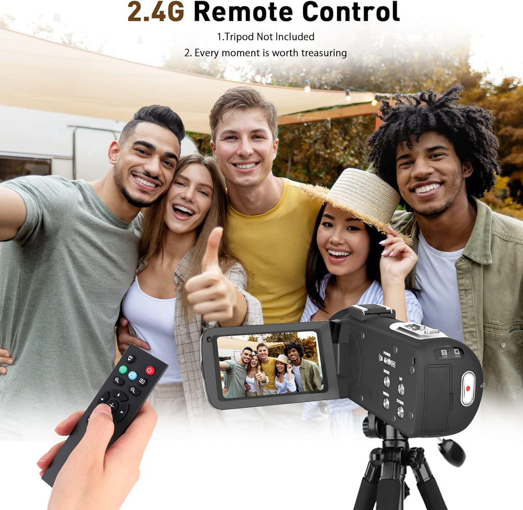 2.7K 30FPS 36MP 16X Vlogging Camera with Flip Screen and Two Batteries J7955