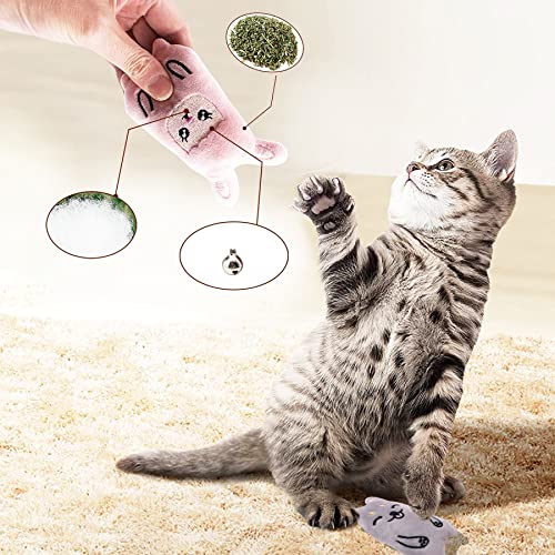 10 Pcs Christmas Catnip Plush Cat Toys T176