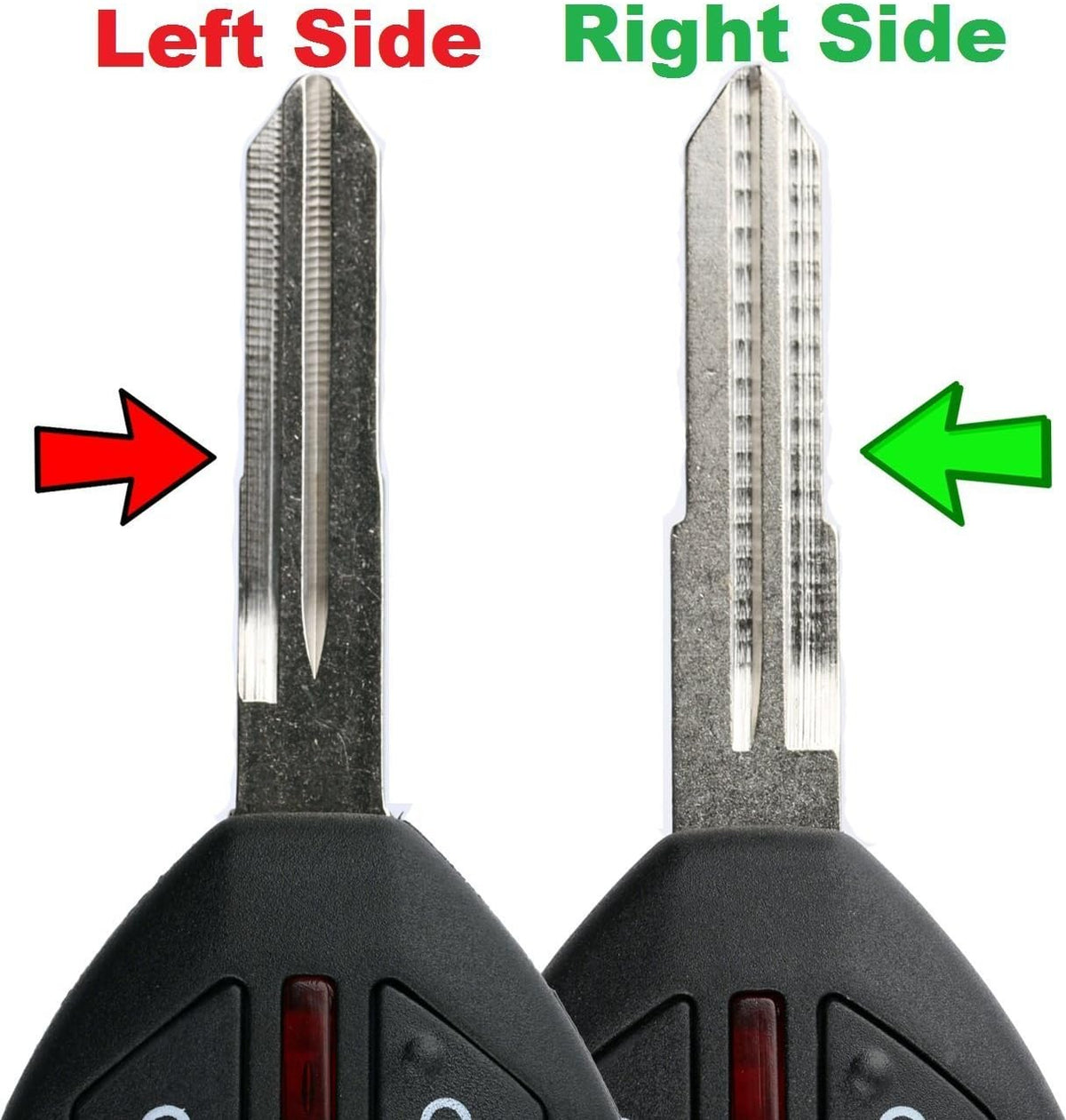Keyless Entry Remote Uncut Notch Car Ignition Chip Key Fob H544