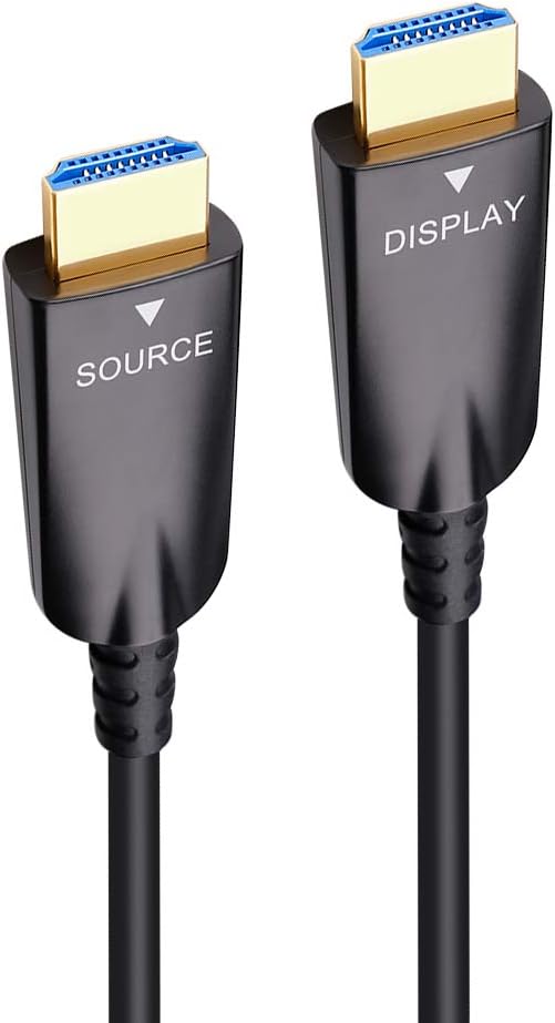 100ft Fiber Optic HDMI Cable 4K 30Hz 1080p 60Hz Black U765