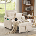 3 in 1 Convertible Sleeper Chair Bed with 2 Pillows and Backrest T54449