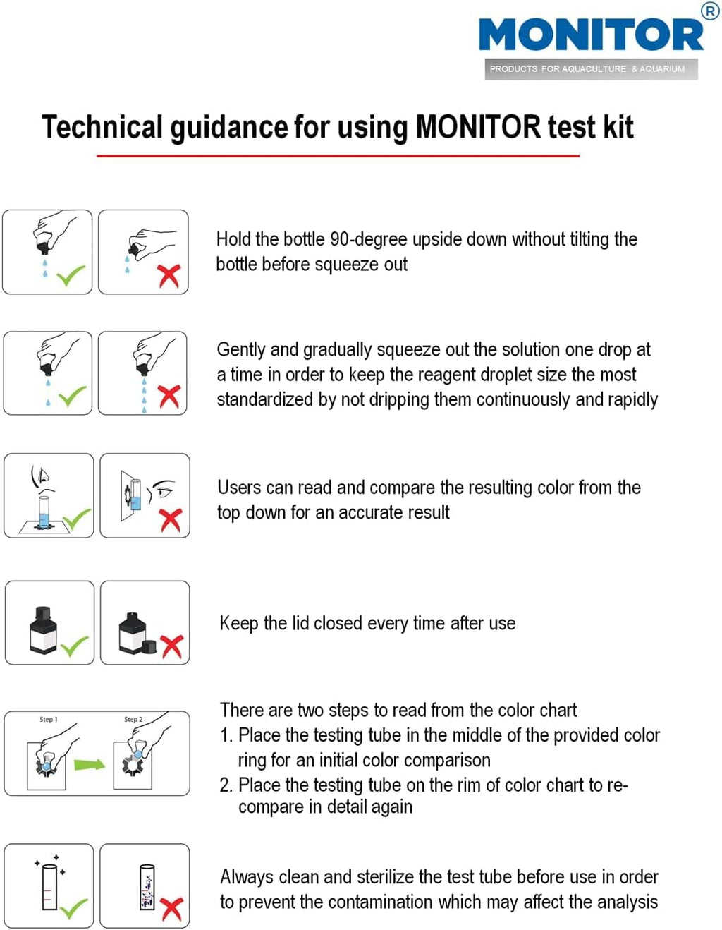 Monitor Calcium/Magnesium Low Salinity (0-5 PPT) Test KIT (120 Tests) Q661094