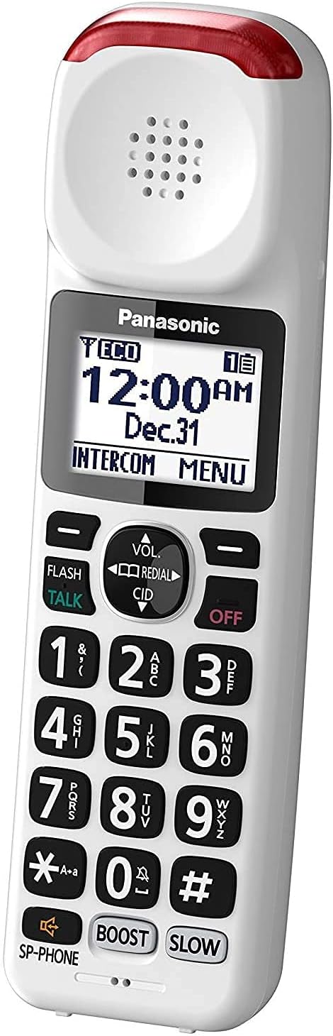 White DECT 6.0 Accessory Handset with Talking Caller ID R6372