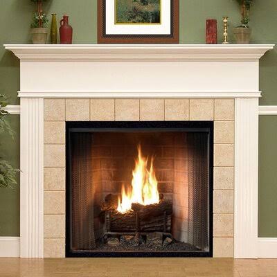 White 66.5x22 Fireplace Mantel Surround O262782