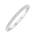 10K White Gold Diamond Stackable Ring S103