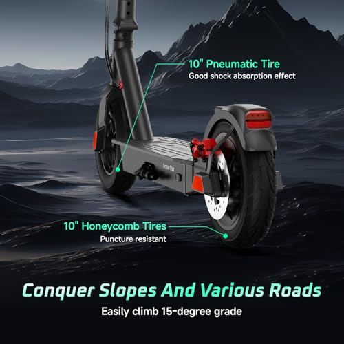 Electric Scooter with 500W Motor, Pneumatic Tires, Foldable R6917