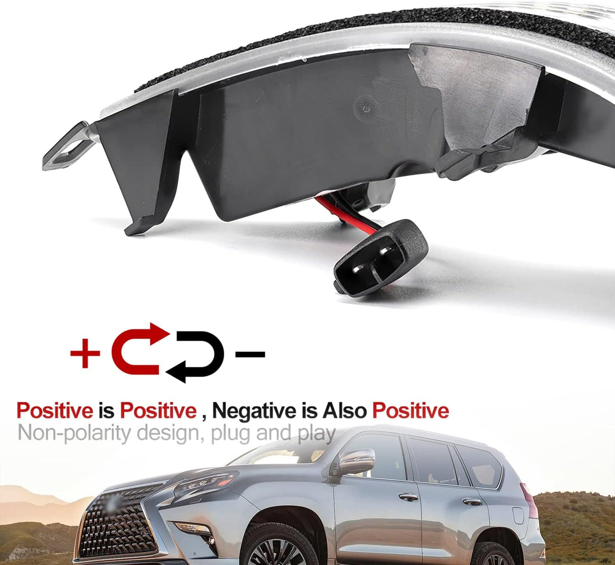 Clear Lens LED Turn Signal Mirror Lights P290