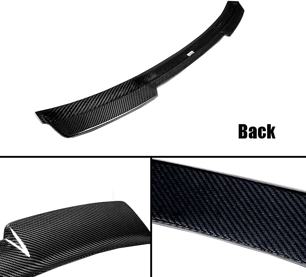Rear Roof Window Spoiler Carbon Fiber Rear Top Spoiler Wing O6333