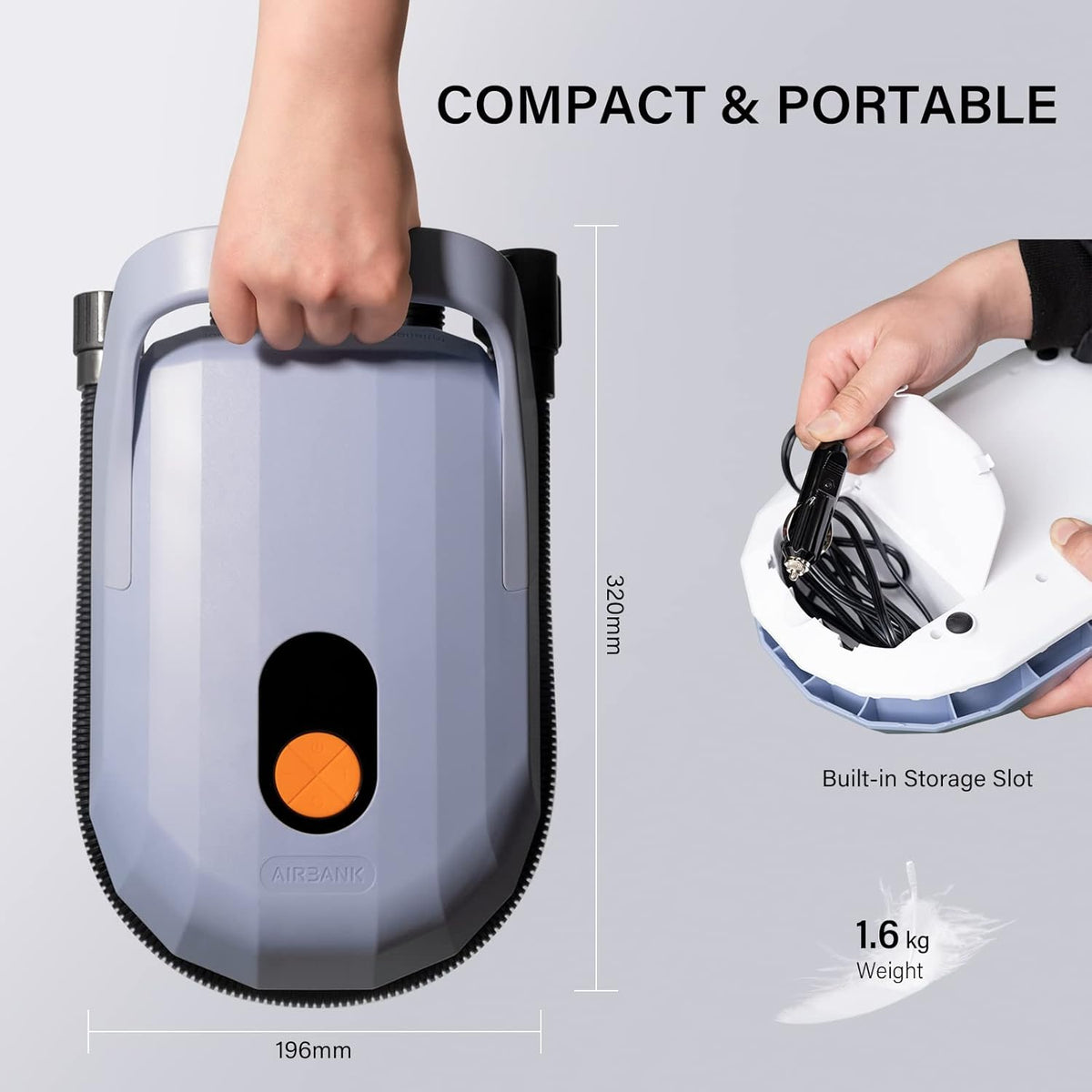 20PSI Electric Air Pump for Inflatable Stand Up Paddle Boards U8511