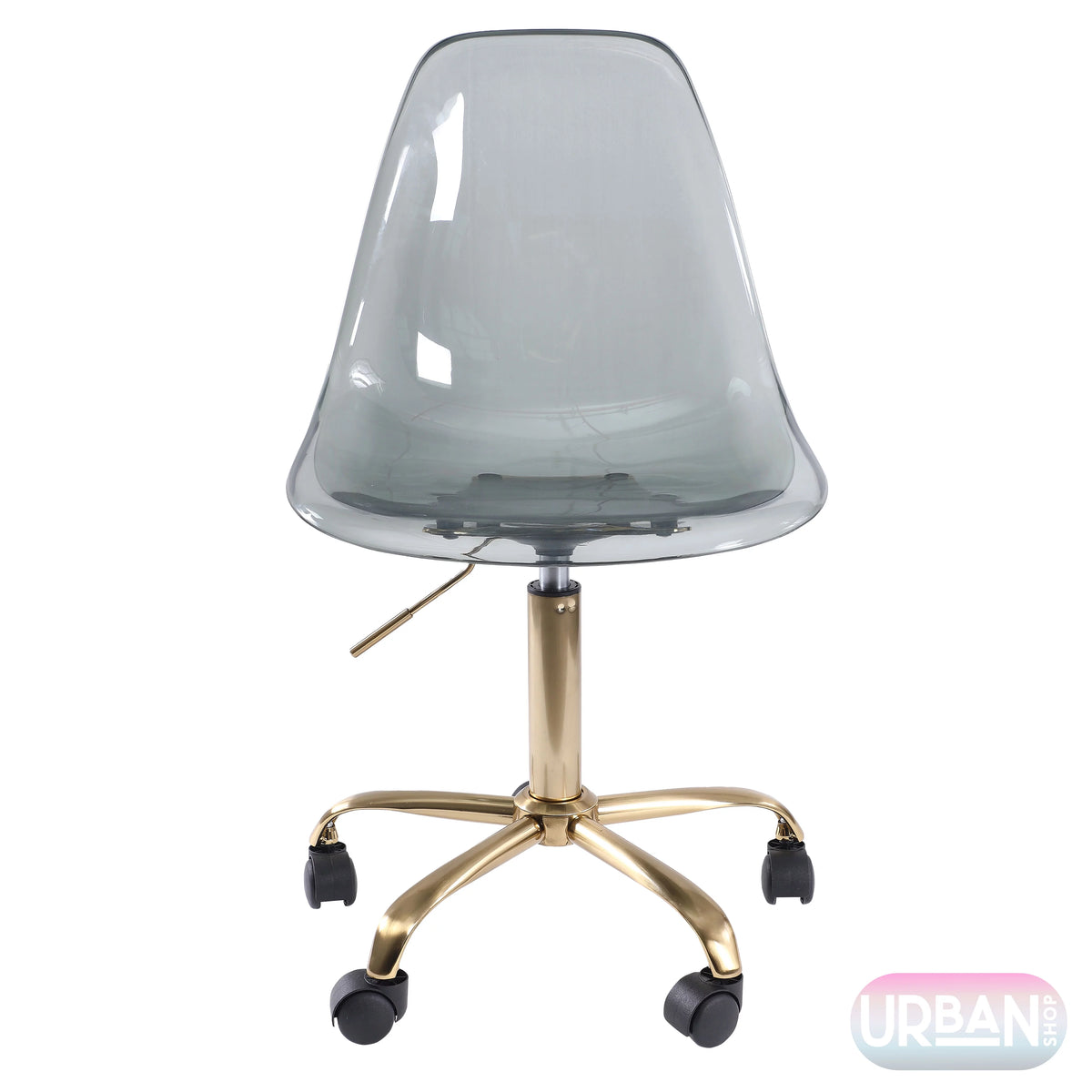 Black Acrylic Rolling Office Chair I910055