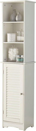 White Louvre Seat Hamper Storage Stool R555
