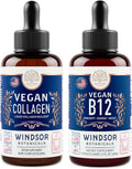 Vegan Collagen Builder and Vegan B12 Liquid Body and Mind Bundle H27585