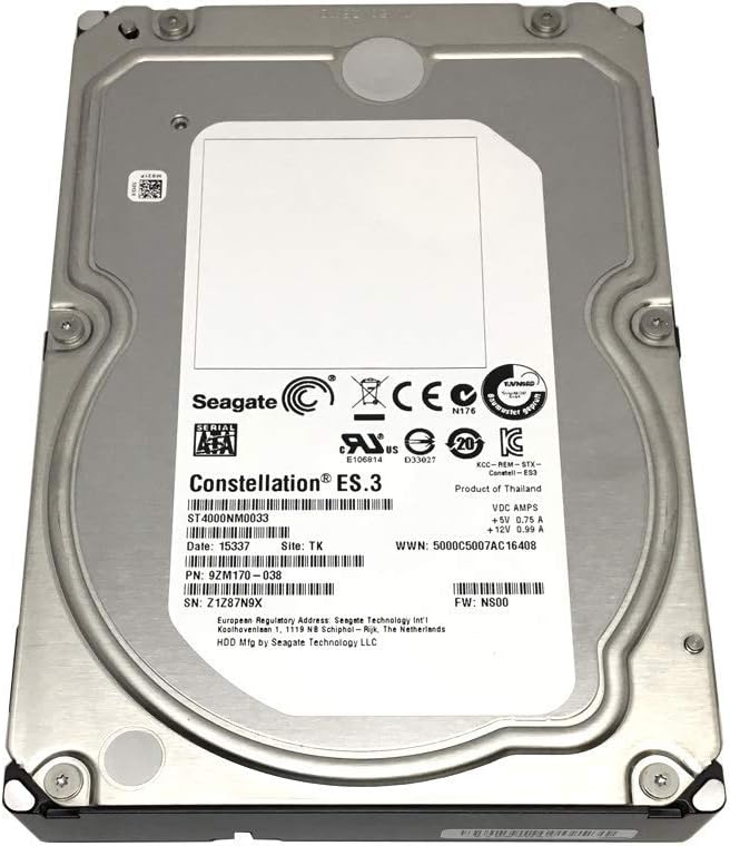 4TB 7200RPM 128MB Cache SATA 6.0Gb/s 3.5inch Enterprise Hard Drive Pack of 2 V674825