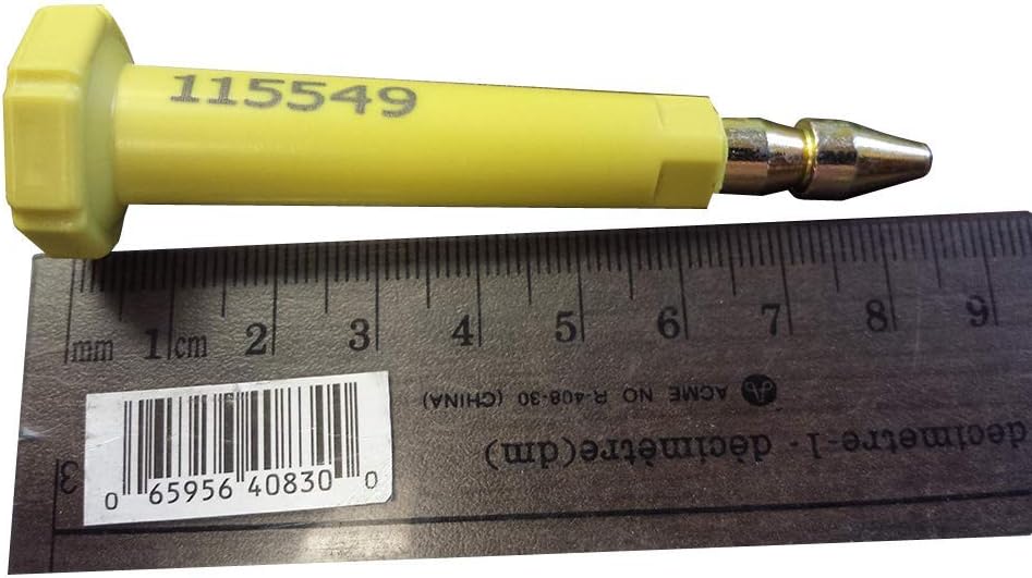 250 Pack Yellow Bolt Seal F43261
