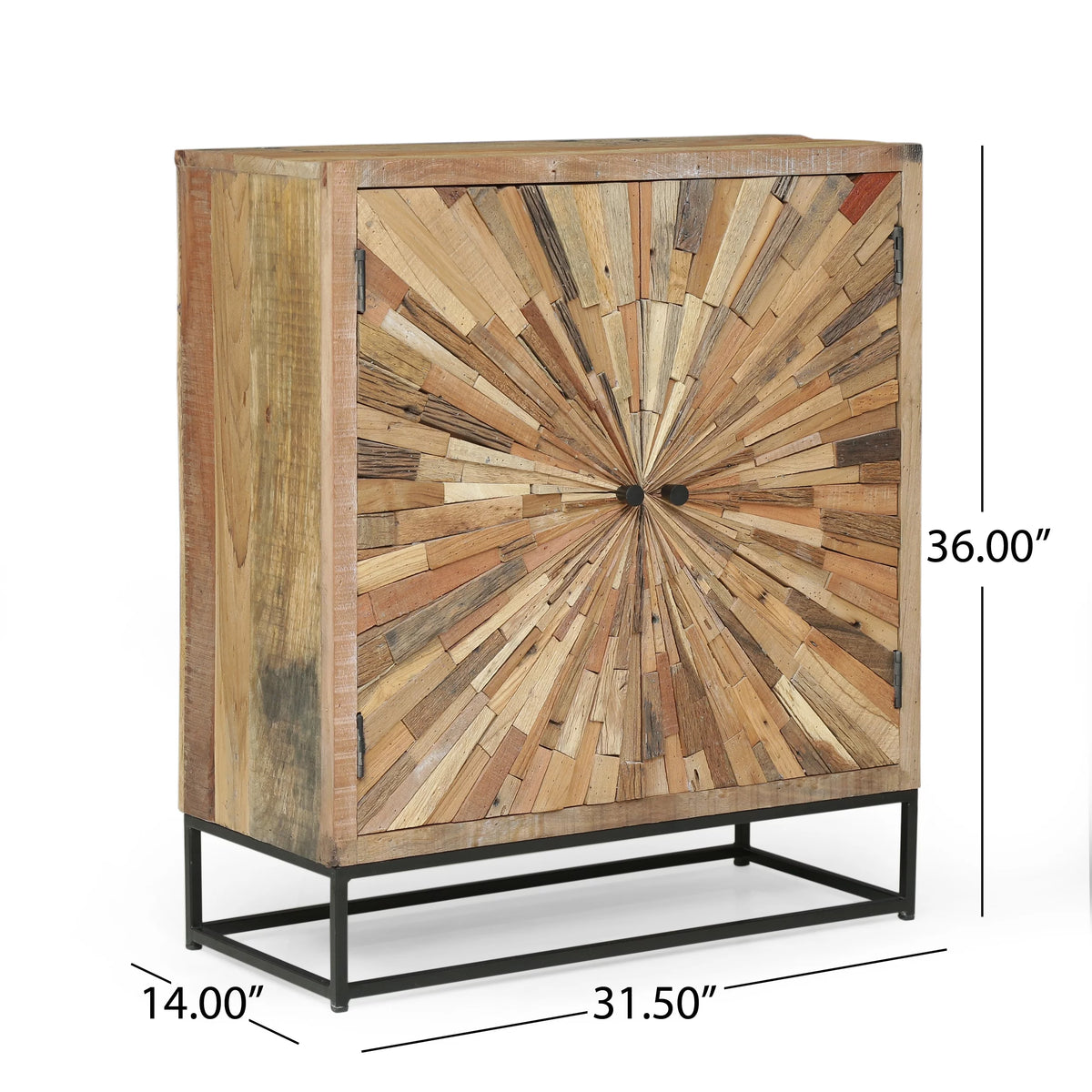 Handcrafted Wooden 2 Door Cabinet Z17083