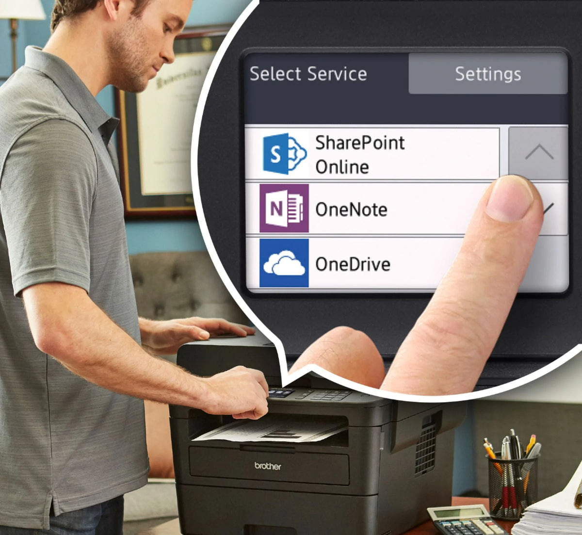 Black-and-White All-In-One Laser Printer I36703