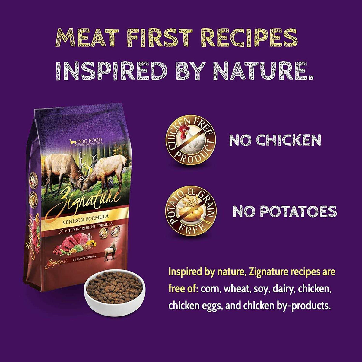 Limited Ingredient Venison Dry Dog Food M8140