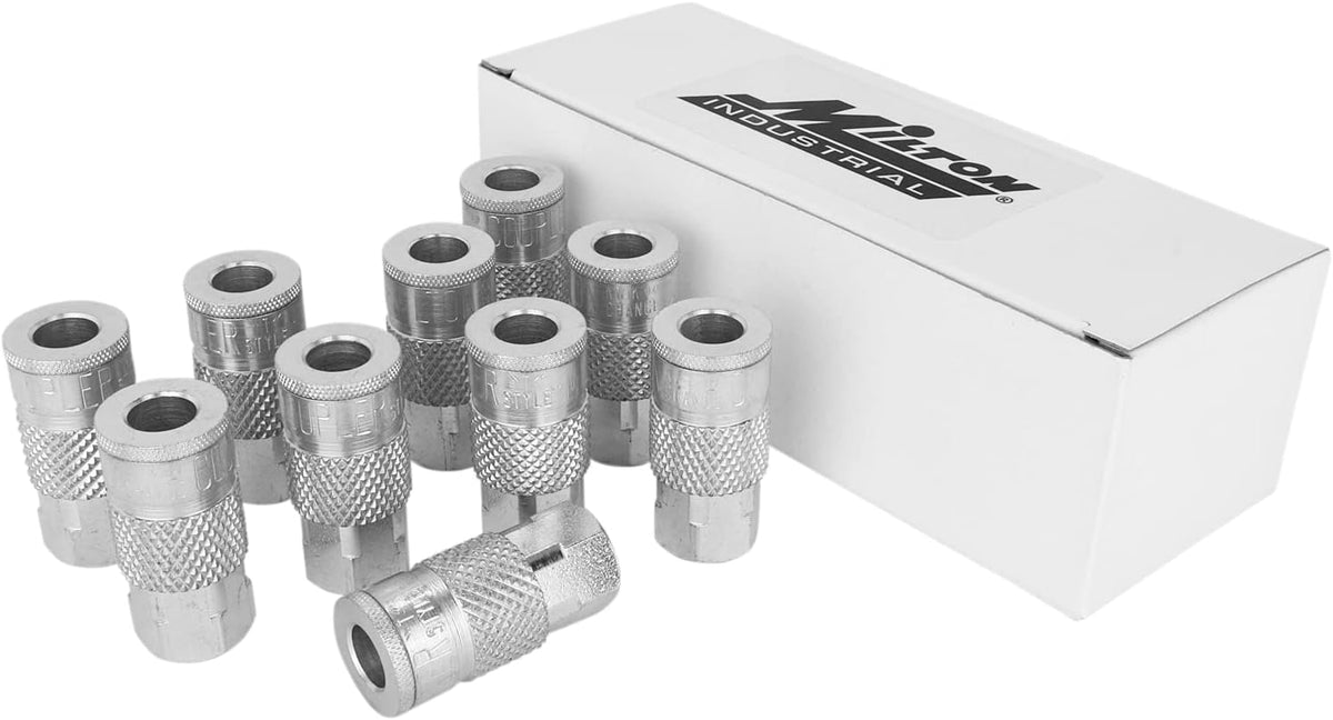 1/4" FNPT Steel Quick-Connect Coupler, Box of 10 U302