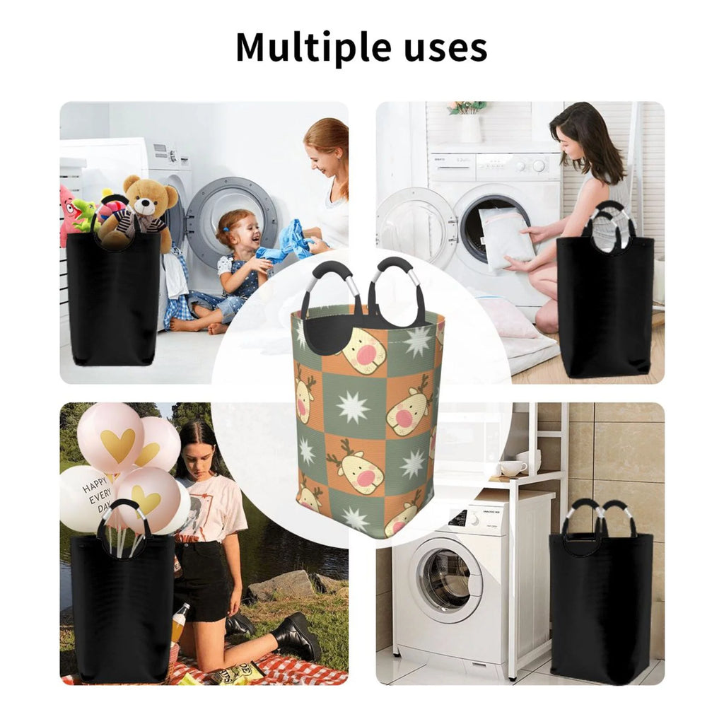50L Rectangular Laundry Hamper with Aluminum Handles K571