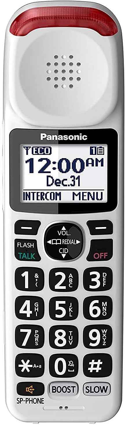 White DECT 6.0 Accessory Handset with Talking Caller ID R6372