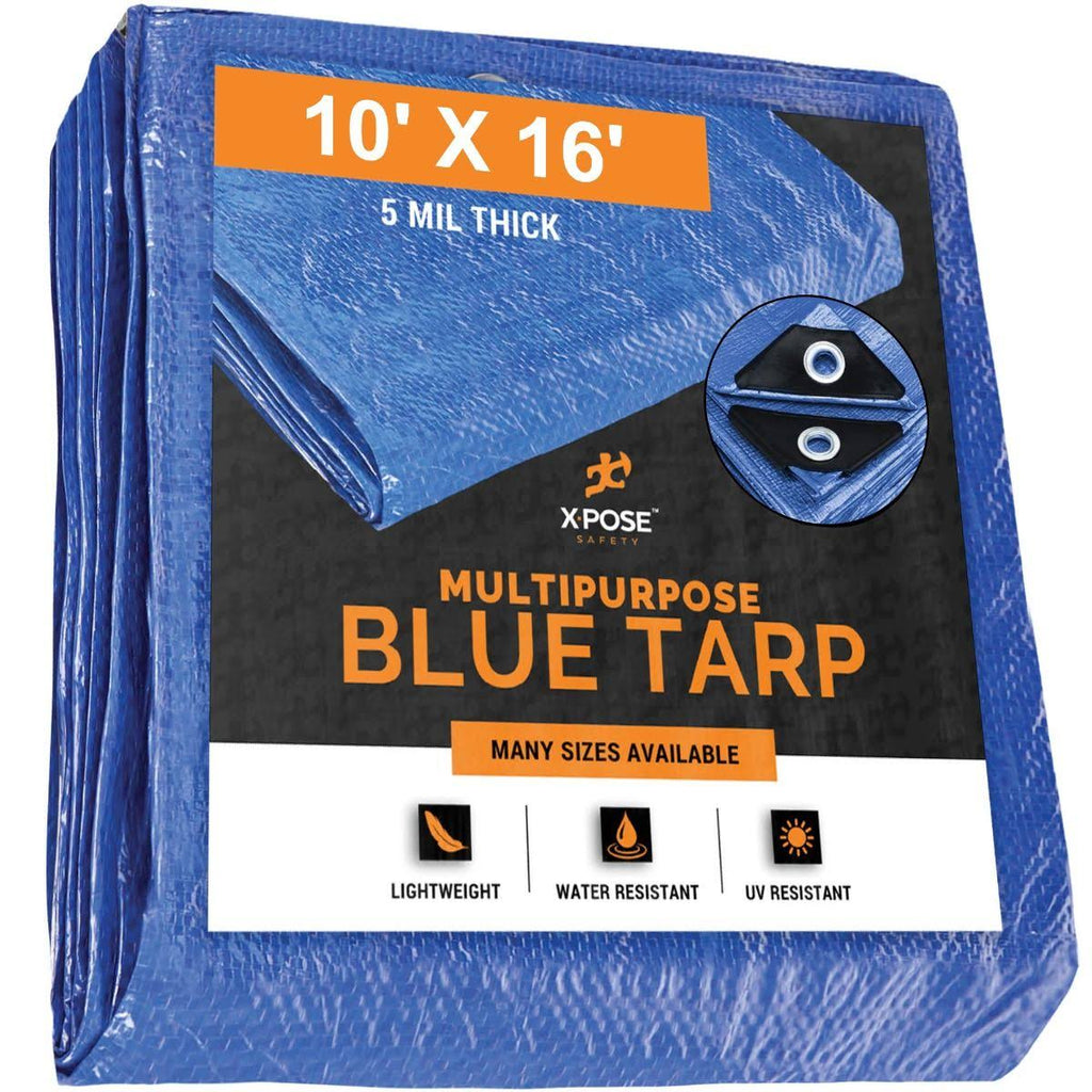Blue Poly Tarps 10 x 16 - Case of 12 F6310
