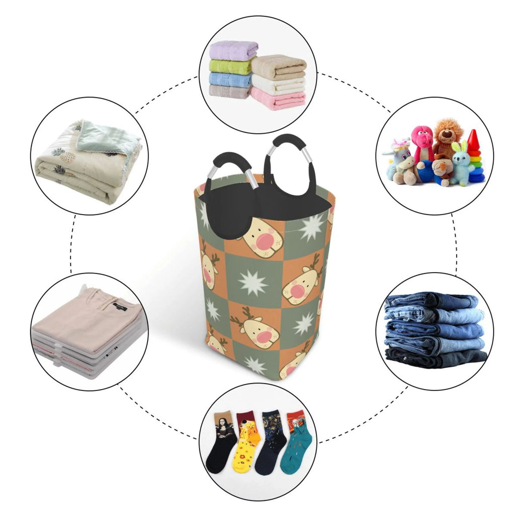 50L Rectangular Laundry Hamper with Aluminum Handles K571